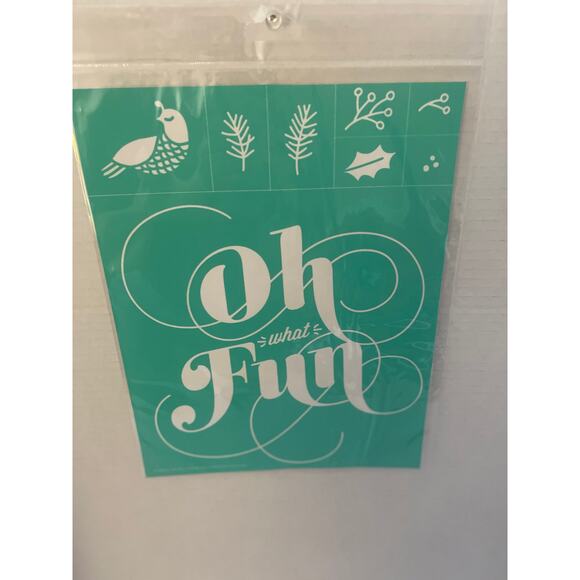 Chalk Couture 8.5 x 11 New " Oh What Fun" Transfer - Picture 5 of 5